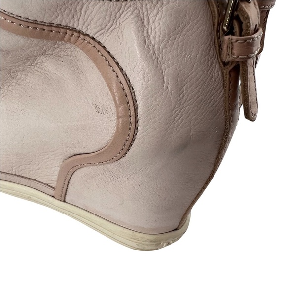 Hogan Rebel Natural 90MM Calfskin Wedge Sneakers 38 1/2 Women's - Picture 13 of 13